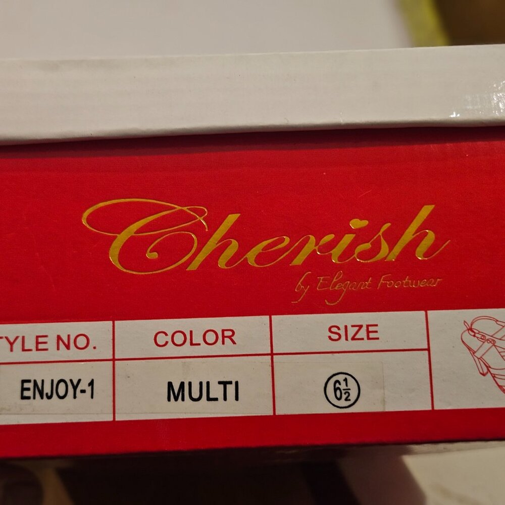 Cherish Multi Color Strappy Heels - Picture 3 of 4